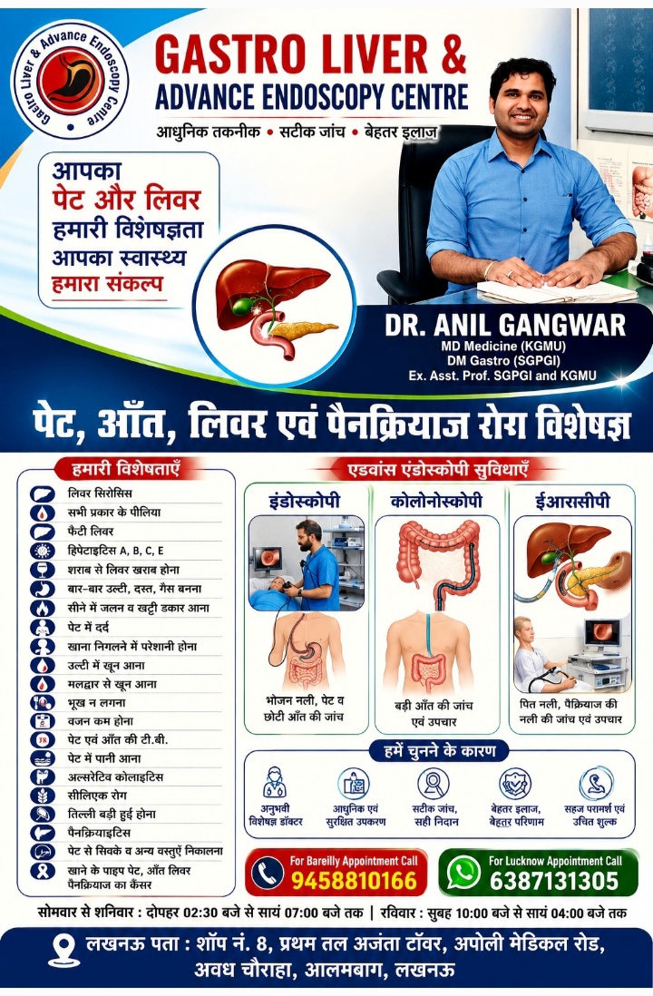 Dr Anil Gangwar, gastrologist