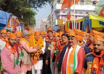 रसड़ा: भाजपा के 5 नए मंडल अध्यक्षों का किया गया भव्य स्वागत