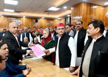 राज्यसभा चुनाव: सपा ने एक दलित व दो कायस्थ को उतारा, किया नामांकन