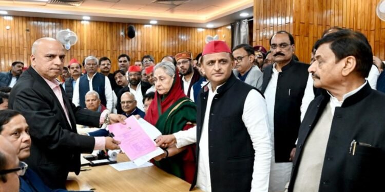 राज्यसभा चुनाव: सपा ने एक दलित व दो कायस्थ को उतारा, किया नामांकन