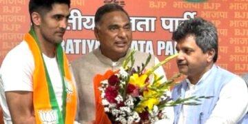 कांग्रेस को लगा झटका, मुक्केबाज विजेंदर सिंह भाजपा में शामिल