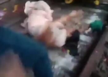 हरी झंडी दिखाने की होड़ में रेलवे ट्रैक पर गिरी भाजपा की महिला विधायक