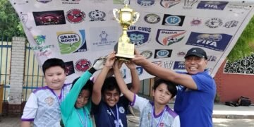बेथल फुटबॉल अकादमी ने ब्लू कप टूर्नामेंट में बिखेरा जलवा