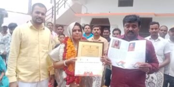 आदिवासी बाहुल्य जुगैल की ग्राम प्रधान दिल्ली में सम्मानित