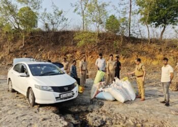 पुलिस मुठभेड़ में अंतरराज्यीय गांजा तस्कर घायल