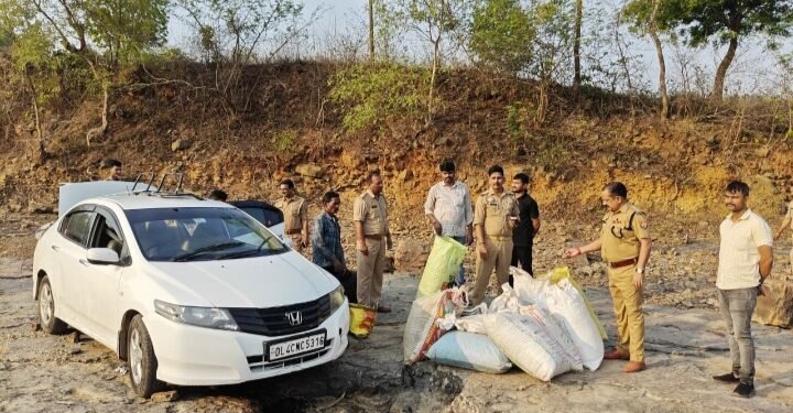 पुलिस मुठभेड़ में अंतरराज्यीय गांजा तस्कर घायल