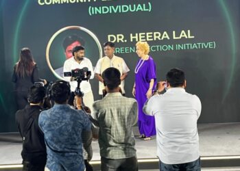 ग्रीन इलेक्शन पहल के लिए डॉ. हीरा लाल को टाइम्स ऑफ इंडिया इकोप्रेन्योर अवॉर्ड